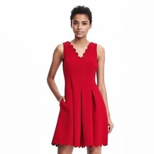Gorgeous red banana republic dress